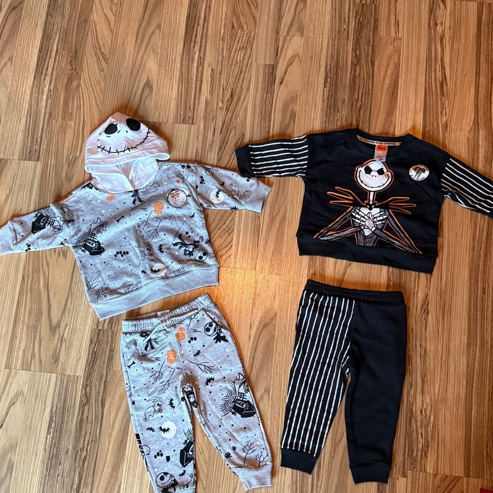 Disney Jack Skellington‎ Nightmare Before Christmas Outfit Boys 18 Months NEW